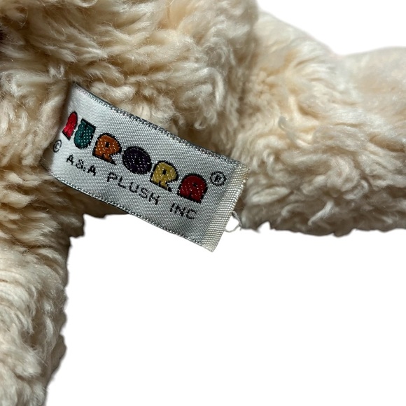 Vintage Aurora A&A Real Plush Labrador Dog 11” Cream Beige Lab Puppy Floppy Toy - Picture 7 of 7